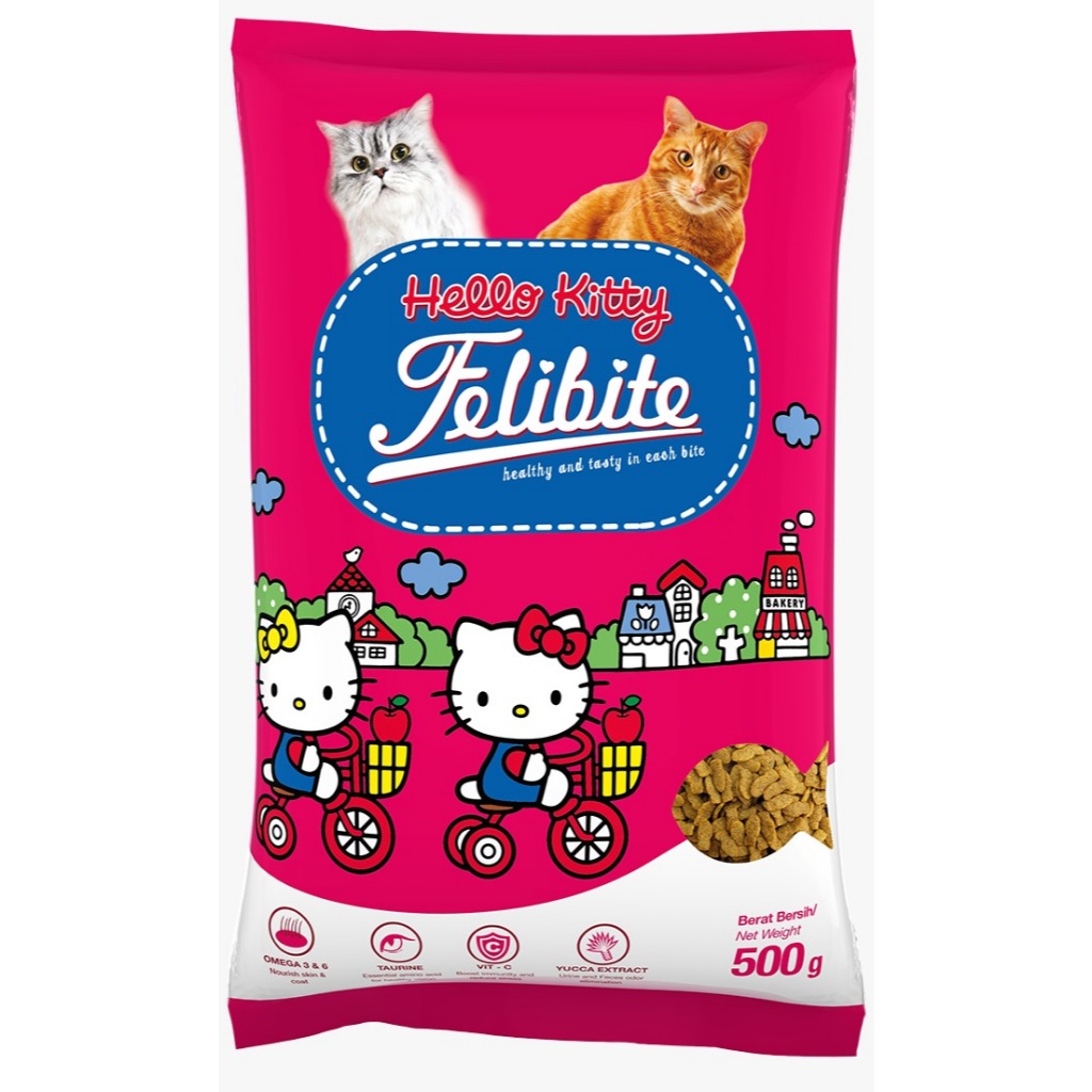 makanan kucing cocok buat kucing kampung felibite 500gr