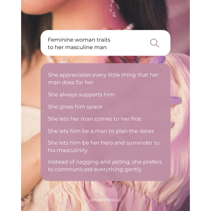 Canva Template - 9 Slides Instagram Feed - Feminine Energy Edition