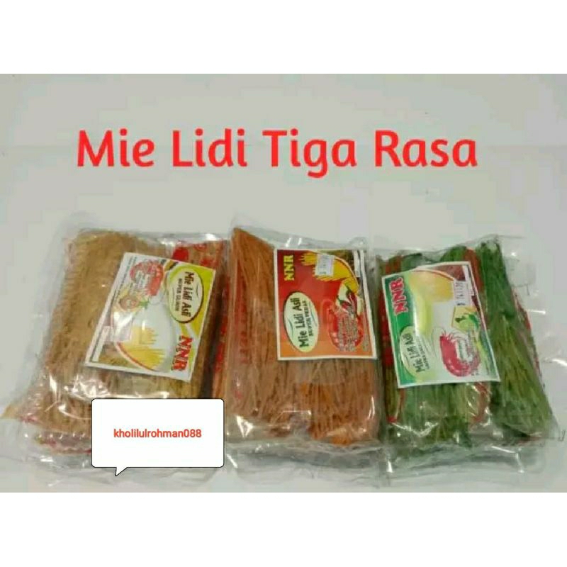 

MIE LIDI DENGAN VARIAN 3 RASASuper pedas Super Gurih Pedas Daun Jeruk