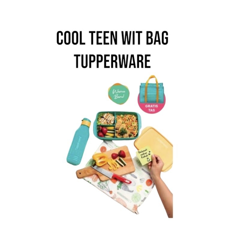 Cool teen ,Tempat Bekel,Set Tempat Makan Tupperware Original 100 %