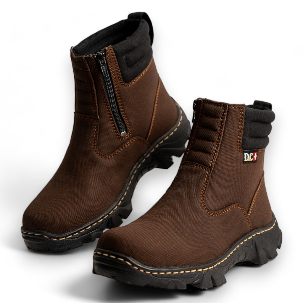 Boots Casual Pria Sepatu Boots Casual Pria untuk Hiking Gunung dengan Bahan Kanvas Nyaman Sepatu Boo