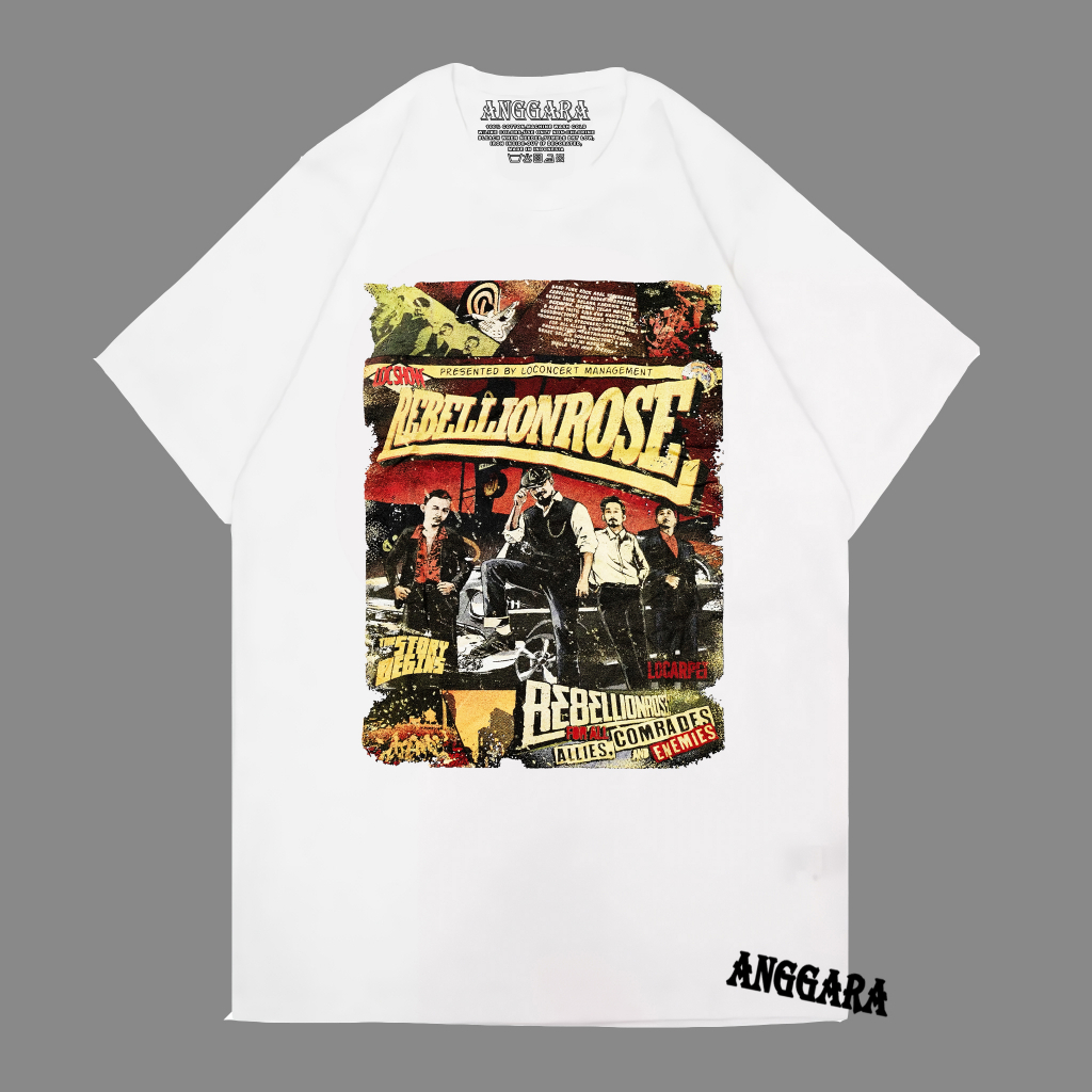 Kaos Band Rock REBELLION ROSE vol 1/ Partai Anarki