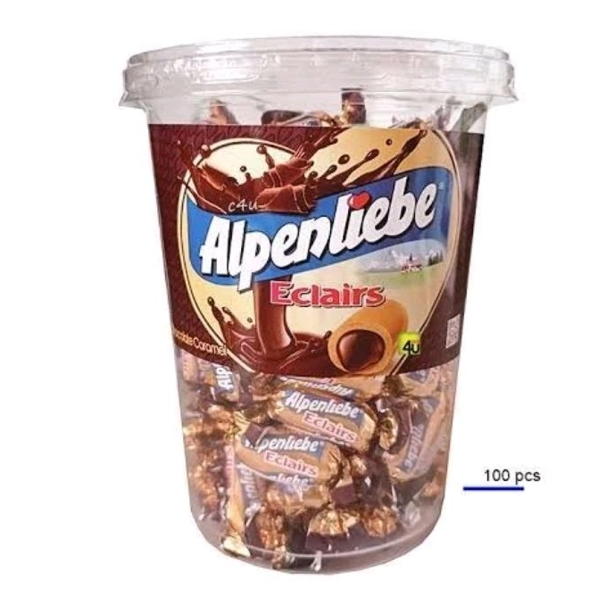 

Permen Alpenliebe Eclairs Choco Caramel Toples 360gr isi 100 pcs