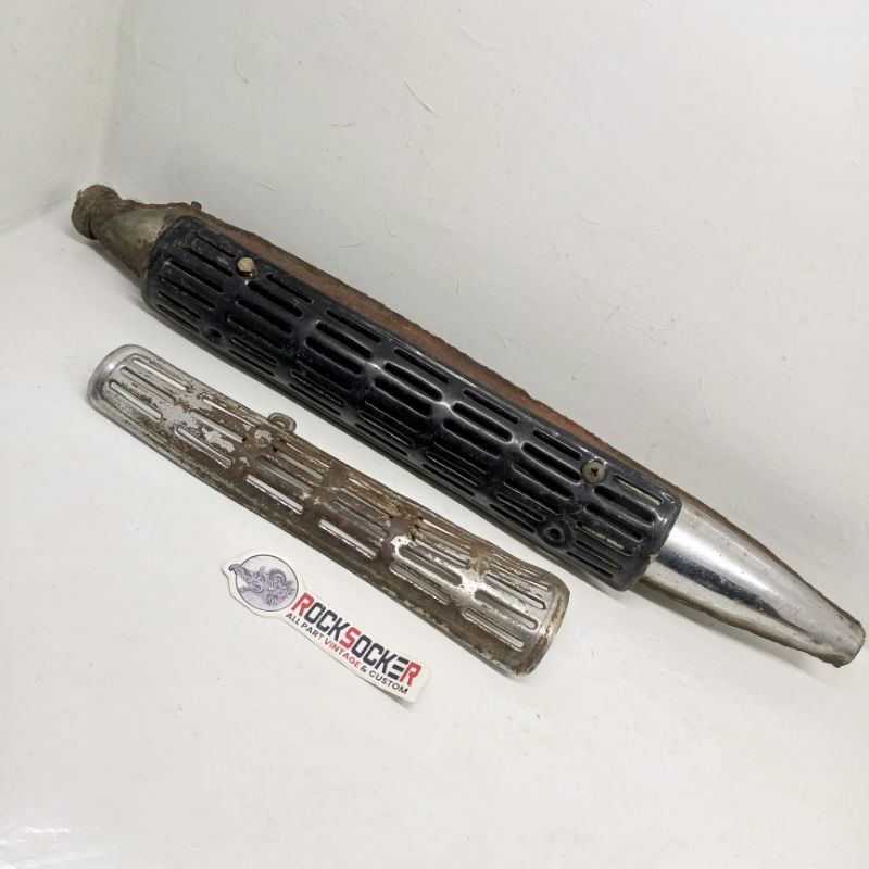 knalpot honda c110 gareng ori muffler silincer knalpot c110 gareng original second