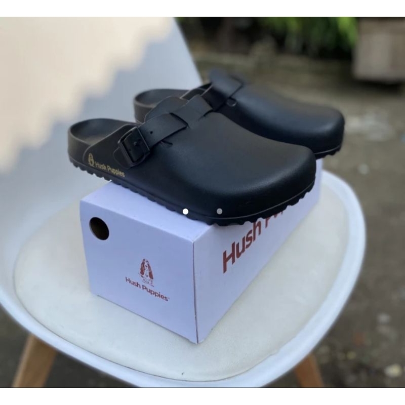 Sendal selop pria bustong karet eva phylon Sandal slop pria Hush puppies terbaru