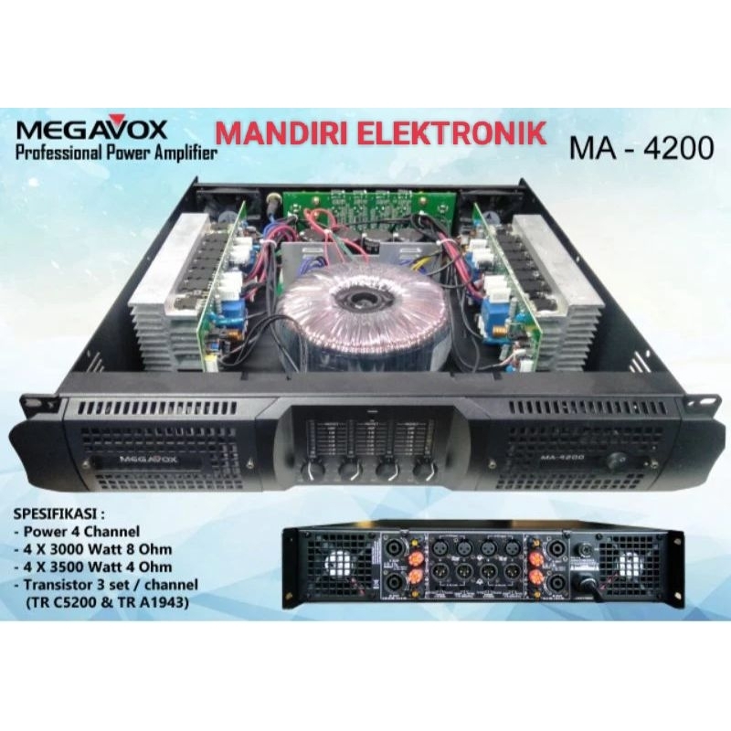 POWER AMPLIFIER MEGAVOX MA-4200