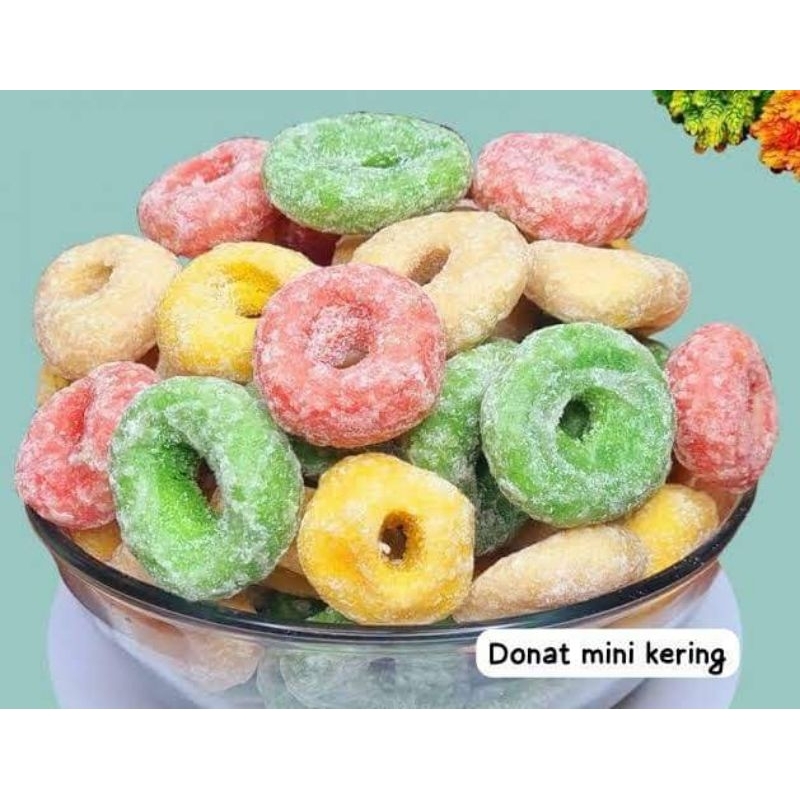 

KUE DONAT PELANGI 500GR(1/2KG)/DONAT PELANGI MANIS GULA/SNACK CEMILAN