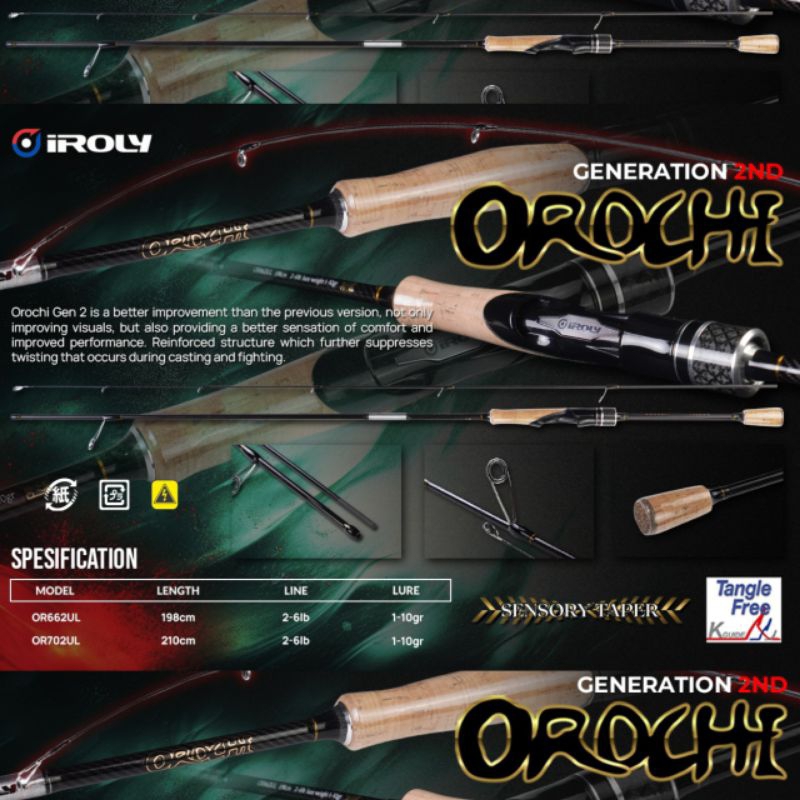 JORAN SPINING IROLY OROCHI SENSORY TAPER