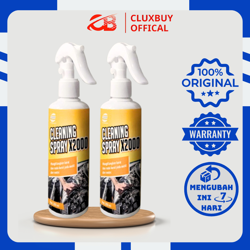 AG Cleaning spray X2000, Pembersih karat mesin motor X2000, Cairan pembersih x2000, Menghilangkan