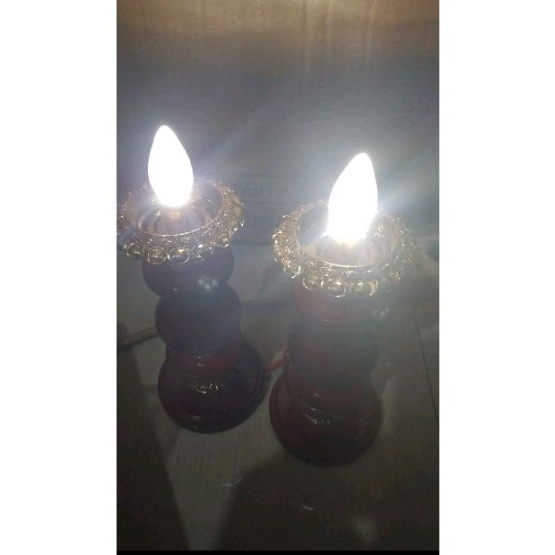 Lampu Sembahyang Led  isi 2pcs putih