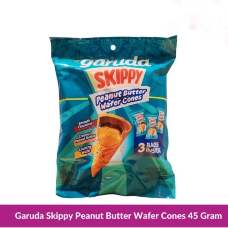 

Garuda Skippy Peanut Butter Wafer Cones 45gr