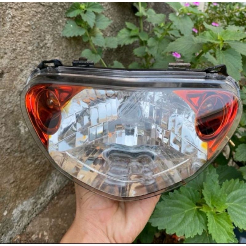Reflektor Plus Mika Kaca Lampu Depan Mio Sporty Set Lampu Sein Reteng Mio Lama Model MX