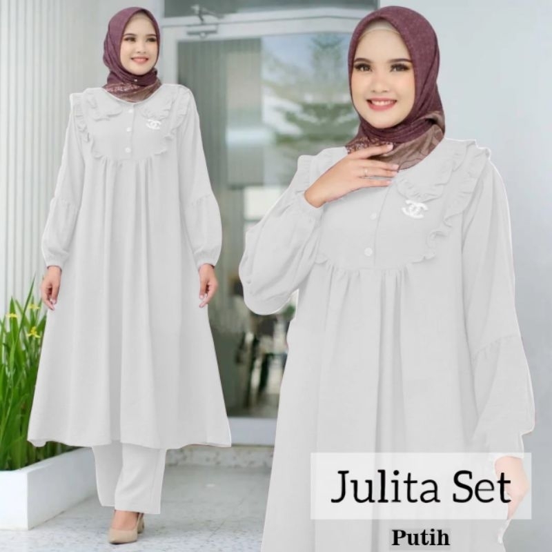 Hot Deals Stelan Wanita Jumbo Julita Set Crinkle Air Flow