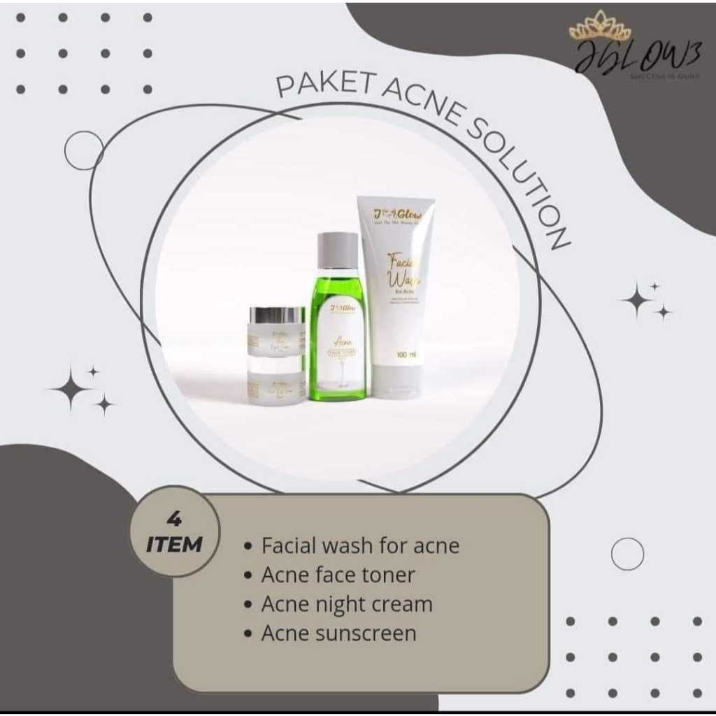 Paket Acne J glow sulfur/Acne J glow basic/Acne J glow totol