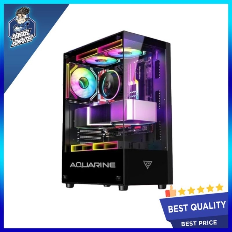 Rakitan Amd A8 Mobo saitech A88 Ram 8GB casing Aquarinmurah