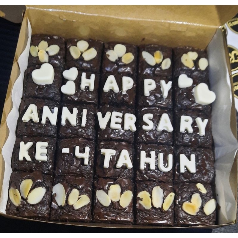 

Brownies panggang Family pack/Mini pack/Custom happy birthday