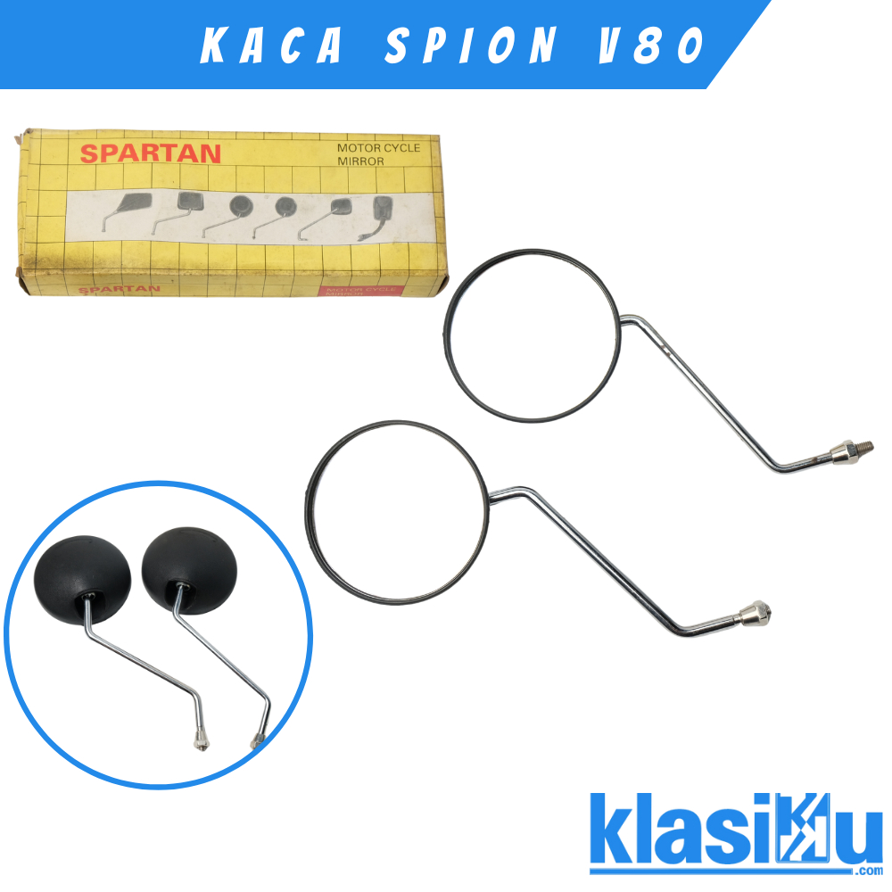 Spion Kaca Spion Cembung Yamaha V75 V80 Dt100 Dtx L2super L2sn Rx100 Merek Spartan