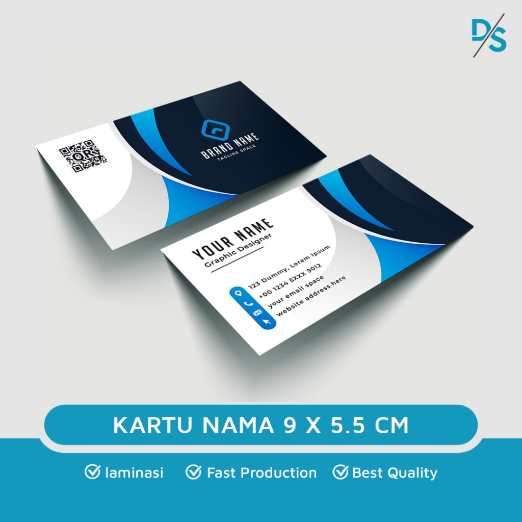

DSPRINTING OFFICIAL- Print Kartu Nama Custom / Name Card 2 Sisi / Laminasi Doff / Glossy / Kn Dua sisi / satu sisi Cetak Cepat / Kualitas Terbaik / Vintage / Minimalis / Premium / Profesional