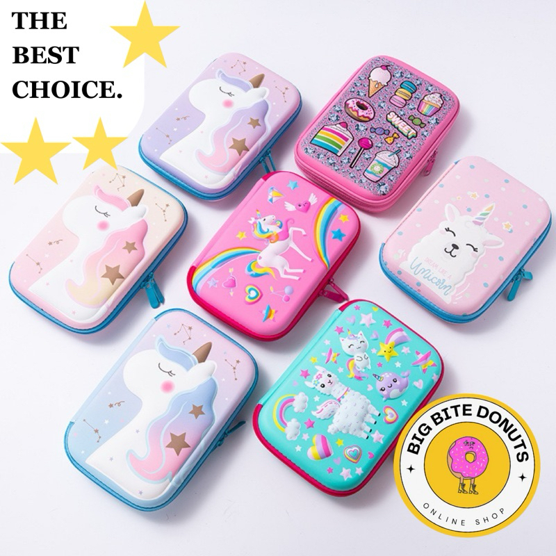 

Kotak Pensil Anak Tempat pensil 3D Timbul Hardcase astronot unicorn import kado ultah anak perempuan