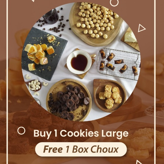 

COOKIES PREMIUM LARGE FREE CHOUX BOX