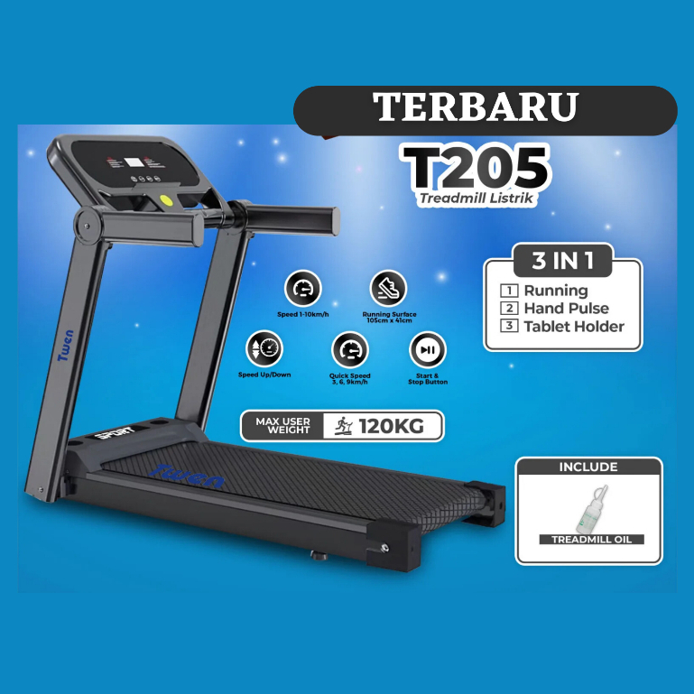 Treadmill Elektrik / Treadmil Listrik / Treadmill TWEN T205
