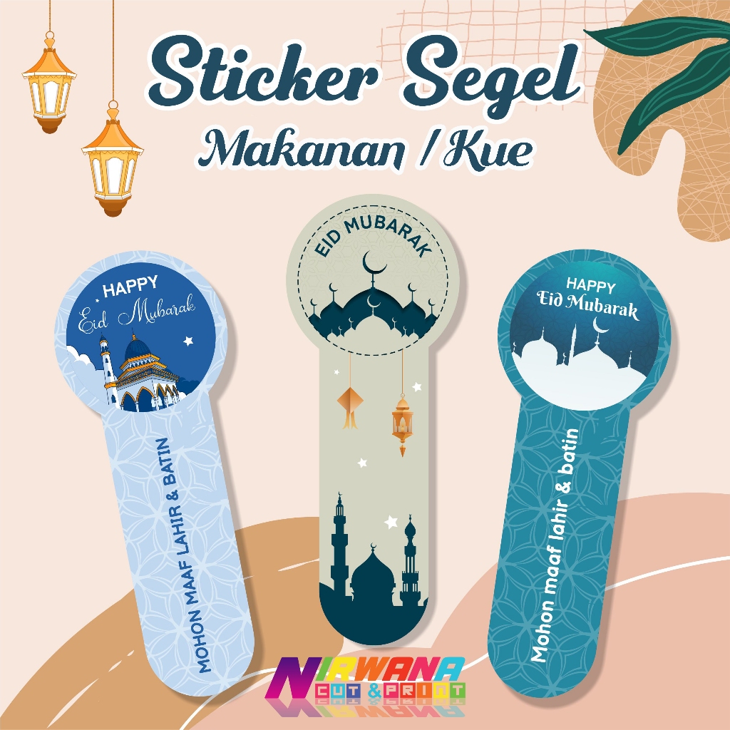 Custom Stiker Segel Kemasan | Label Makanan & Minuman | Botol, Toples, Cup