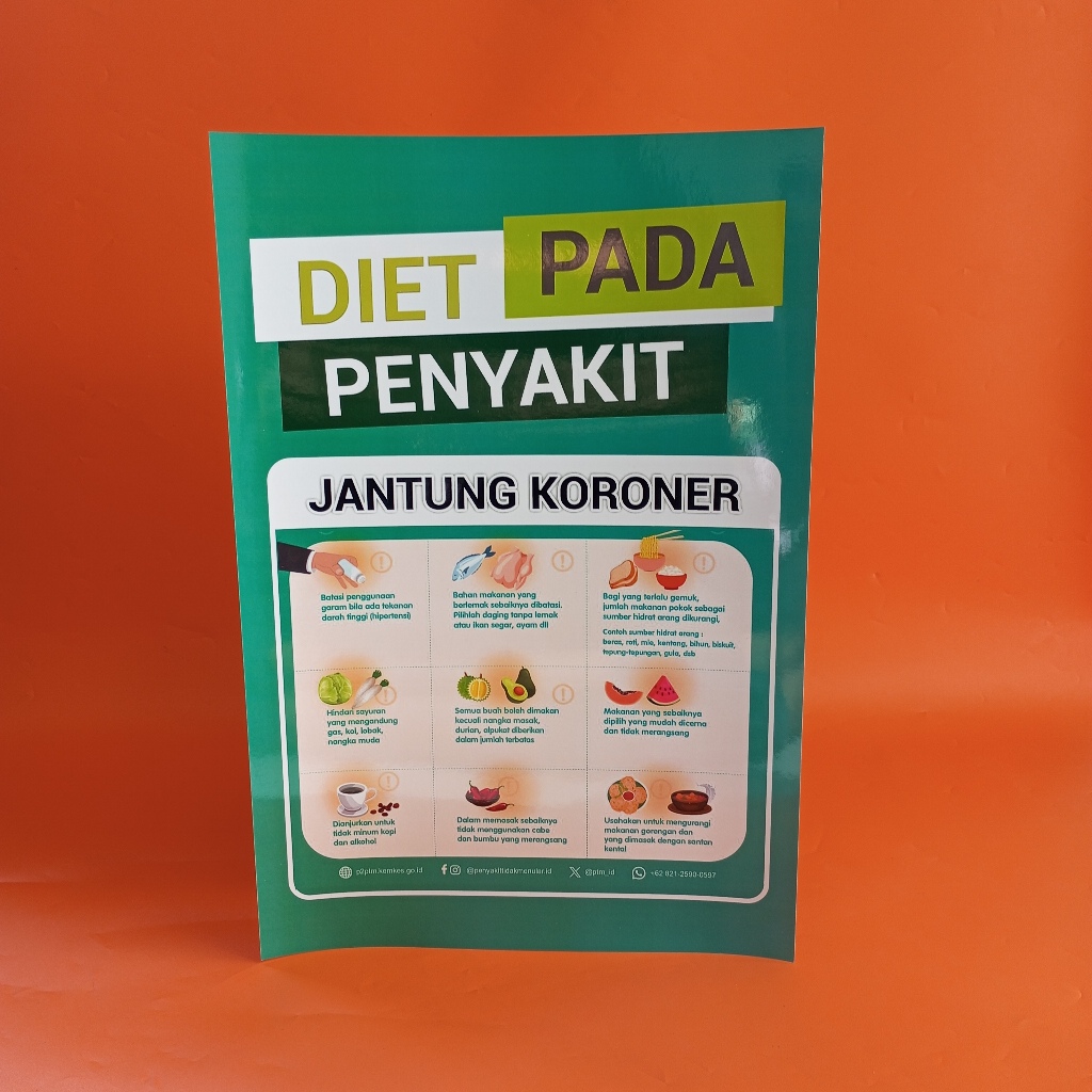 

Poster Diet Pada penyakit Jantung Koroner, Poster Kesehatan Jantung, Poster Kesehatan