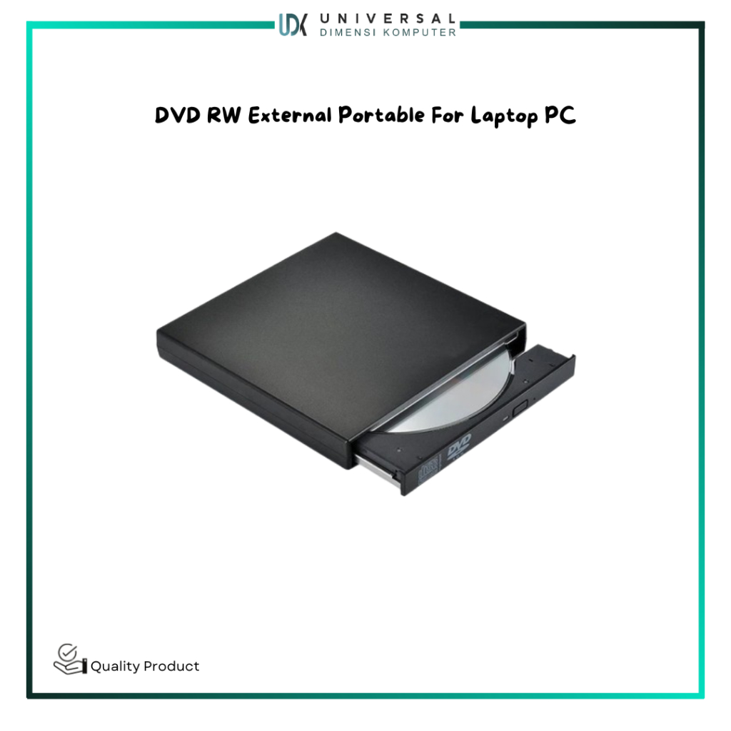 DVD RW External Portable CD ROM Drive DVD Eksternal For Laptop PC