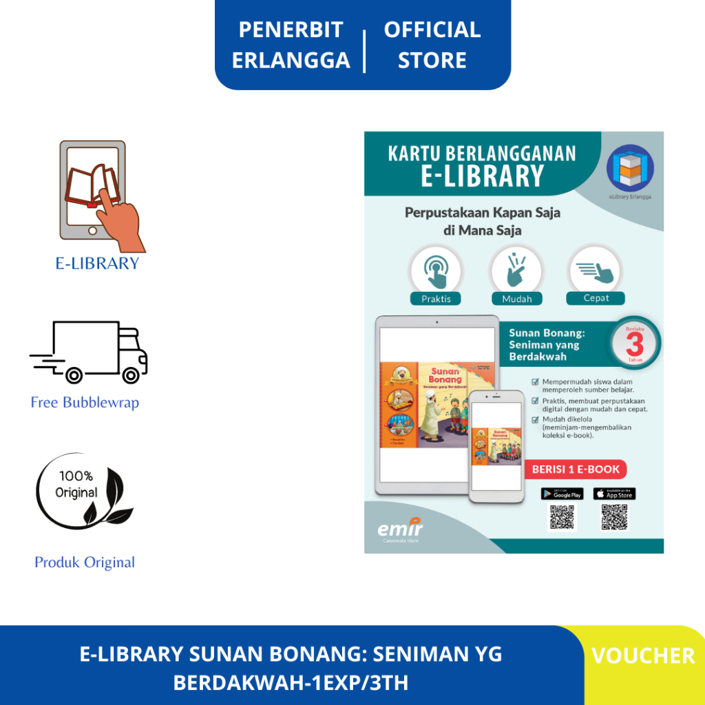 [Erlangga Official] E-Library Sunan Bonang: Seniman Yang Berdakwah 1 - Masa Aktif 3Tahun