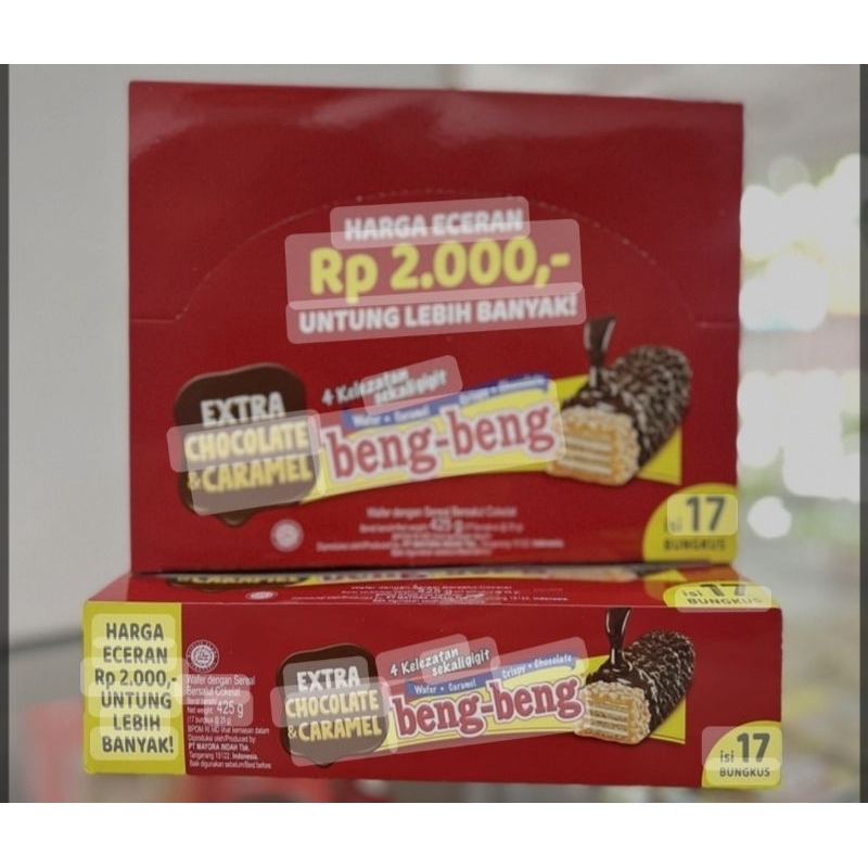 

Wafer Beng-Beng Cokelat 1box isi 17pcs