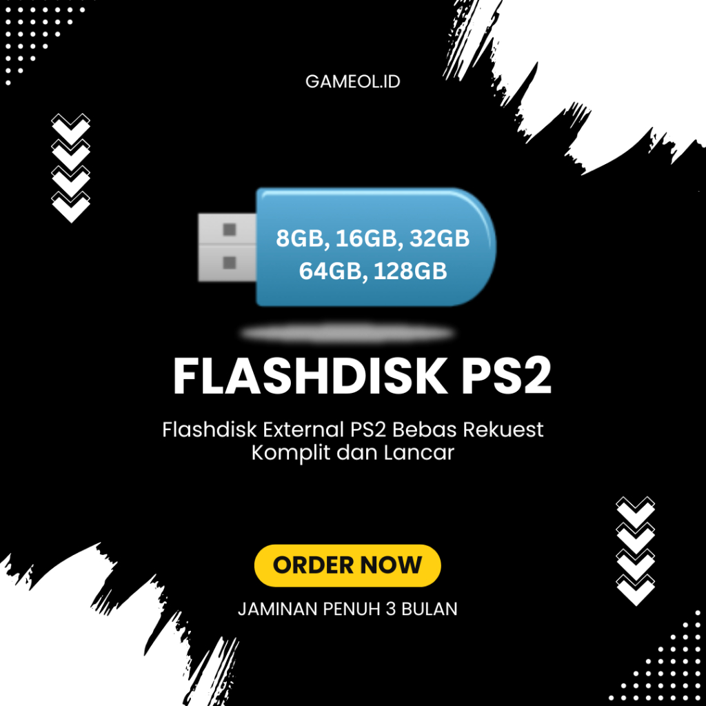 Flashdisk External PS2 Premium Bebas Rekuest PS1-PS2