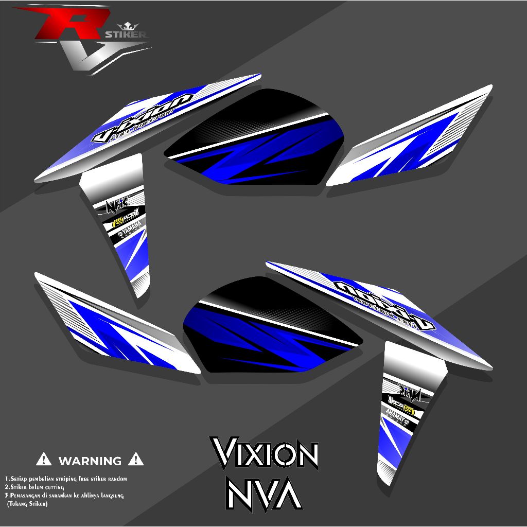 STRIPING VIXION NEW ADVANCE (NVA)/STIKER VIXION NVA/STRIPING MOTOR VIXION ADVANCE