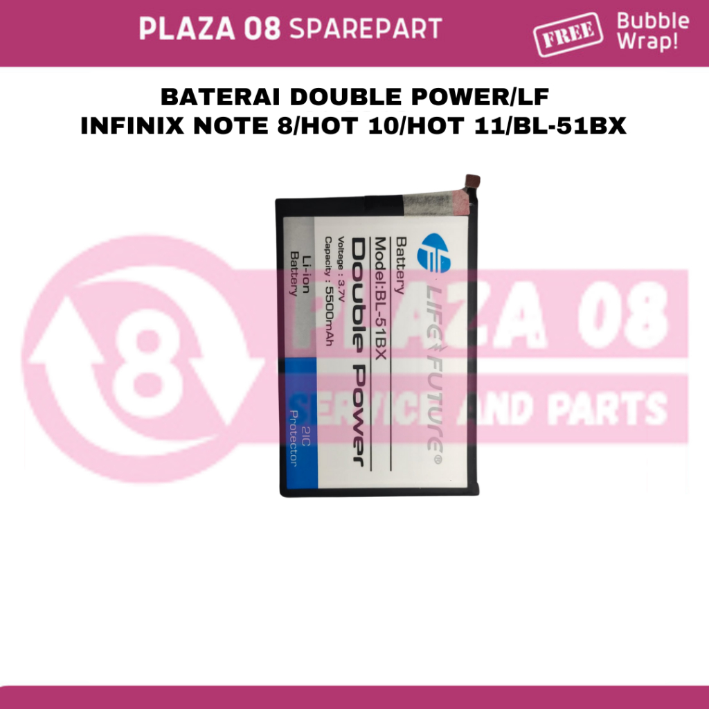 BATERAI DOUBLE POWER/LF INFINIX NOTE 8/HOT 10/HOT 11 BL-51BX
