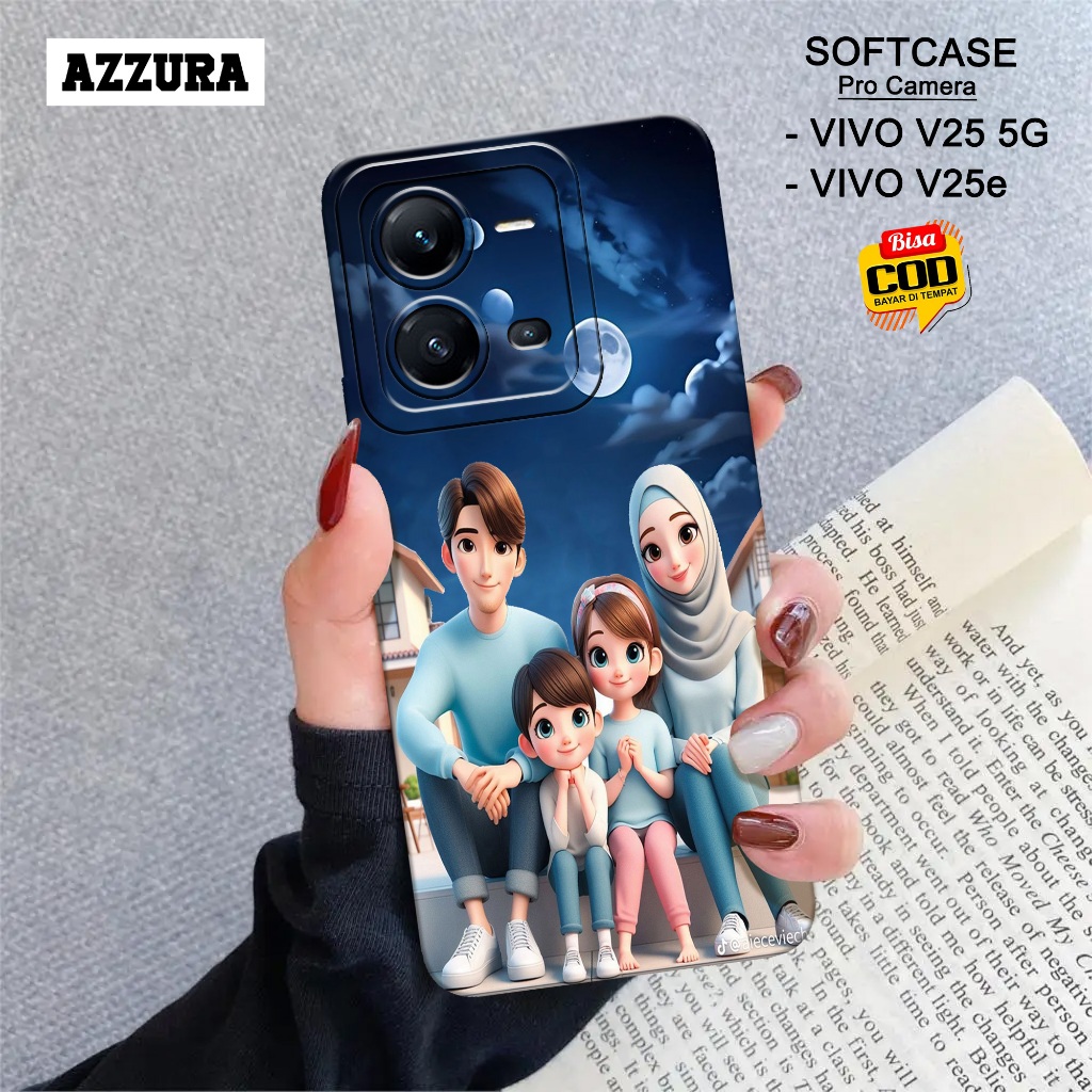 AZZURA - Case Vivo V25 5G /  V25e Terbaru - Fashion Case Pasangan - Kesing Hp Vivo V25 5G  /  V25e -