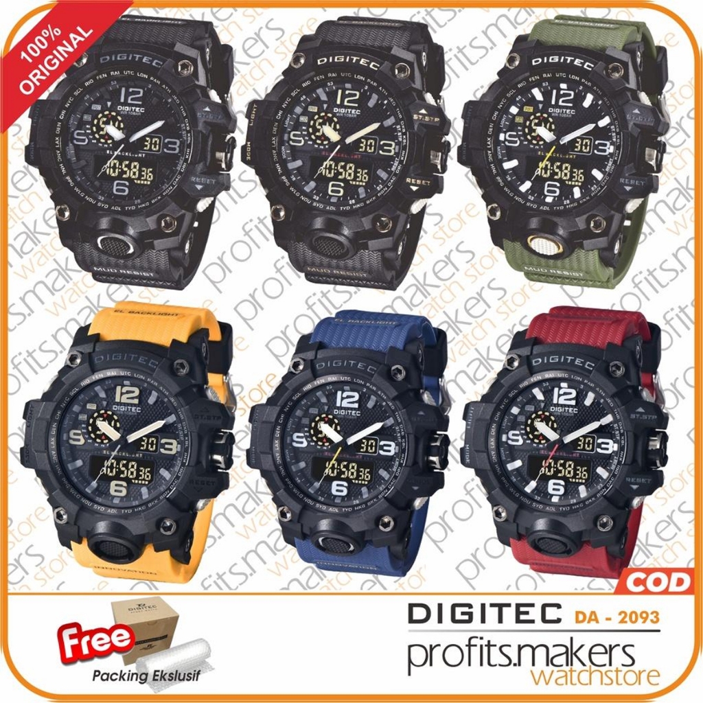 DIGITEC DA 2093 / DA-2093 / DA2093 DG Watch Jam Tangan ORIGINAL