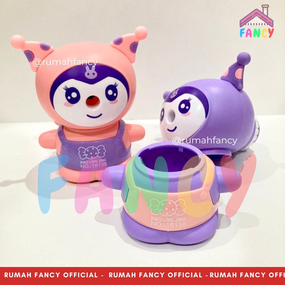 

Serutan Rautan Meja Putar Fancy Karakter Anak Lucu Bentuk KUROMOI 2961 / 6501 / 18138 Xiao Ling Jing Unik Lucu Murah
