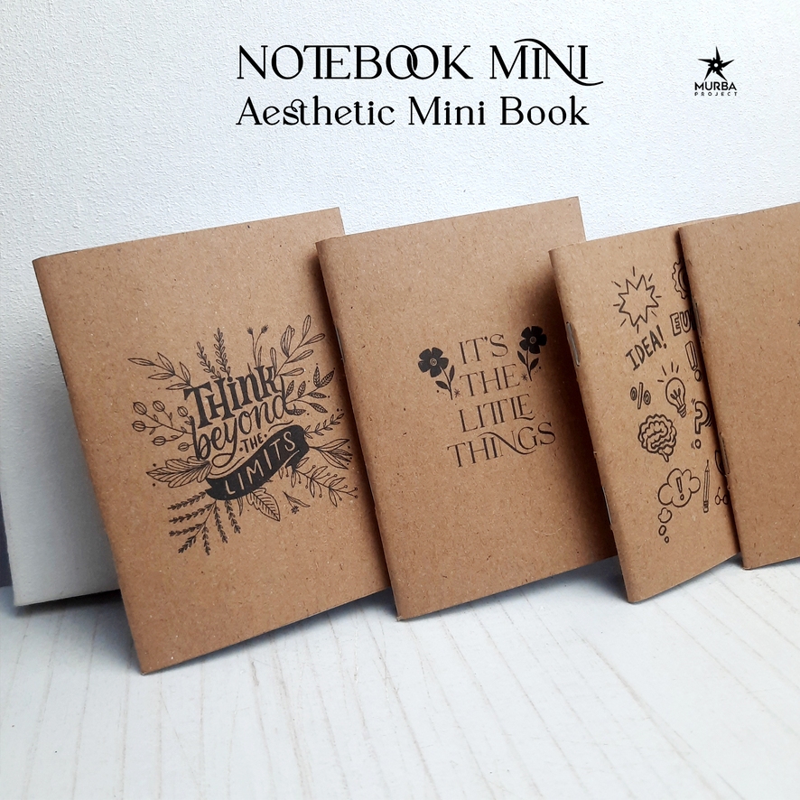 

( 5 pcs ) Notebook Mini Aesthetic | Buku Mini | Buku Saku Kecil Mini Book