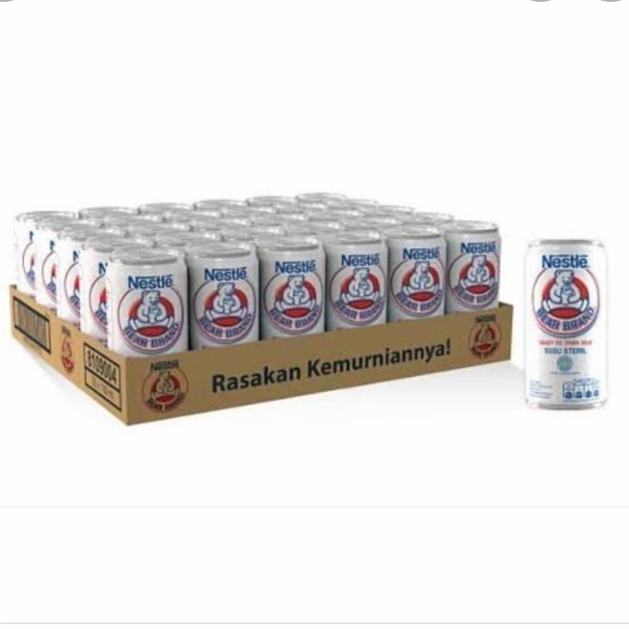 

Nestle Bear Brand 1 Dus 189 ml Ready To Drink Milk Susu Steril Halal Cap Merek Beruang Putih White Bears Sajian Tamu Lebaran Idul Fitri Puasa Sehat Ready New Stock Pekanbaru Riau Indonesia Gratis Free Bebas Ongkir COD Bayar Ditempat Ojek Gosend Grab BPOM