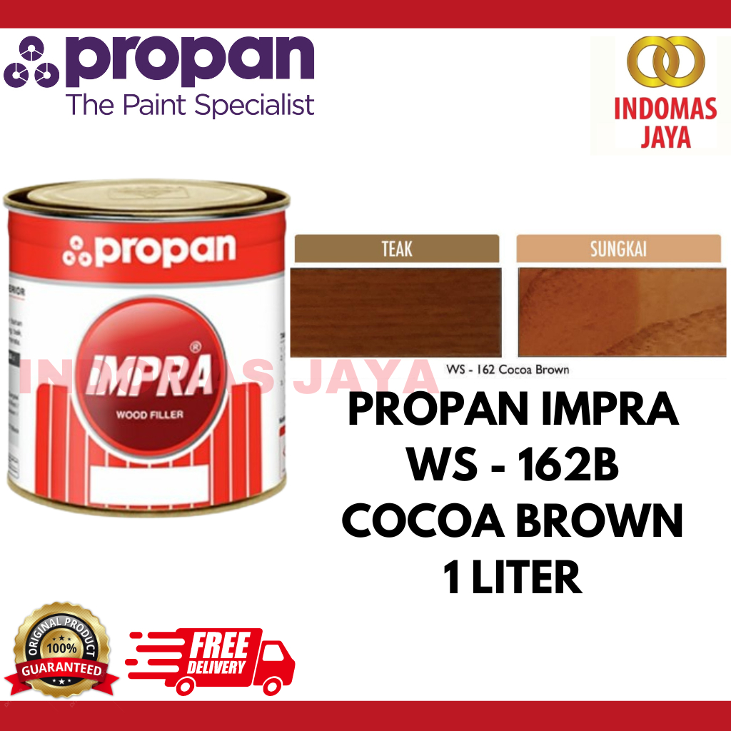 Propan Impra Woodstain Wood Stain WS-162B Cocoa Brown 1 Liter
