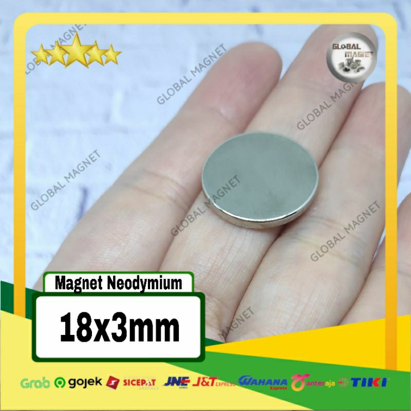 MAGNET NEODYMIUM 18x3mm