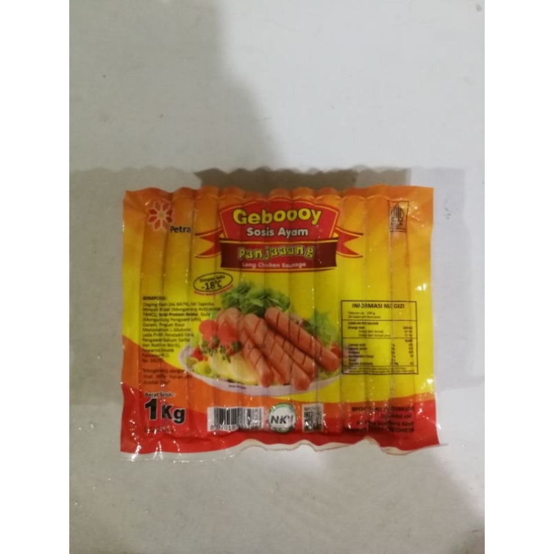 

Geboooy sosis ayam panjang 1kg