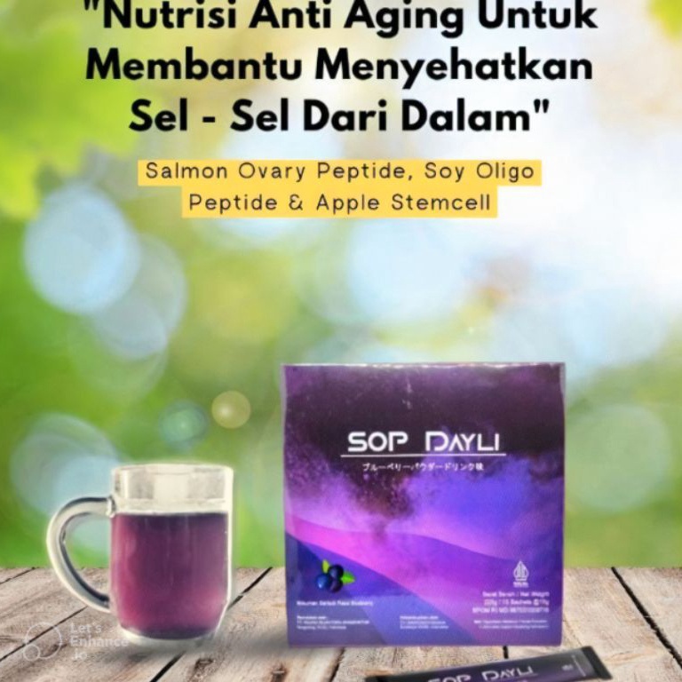 

VOQ862 XG34448 Paket Eceran 5 Sachet SOP DAYLI Minuman Kesehatan Berbagai Penyakit Untuk Meregenerasi Sel Yang Rusak Dari Dalam Tubuh