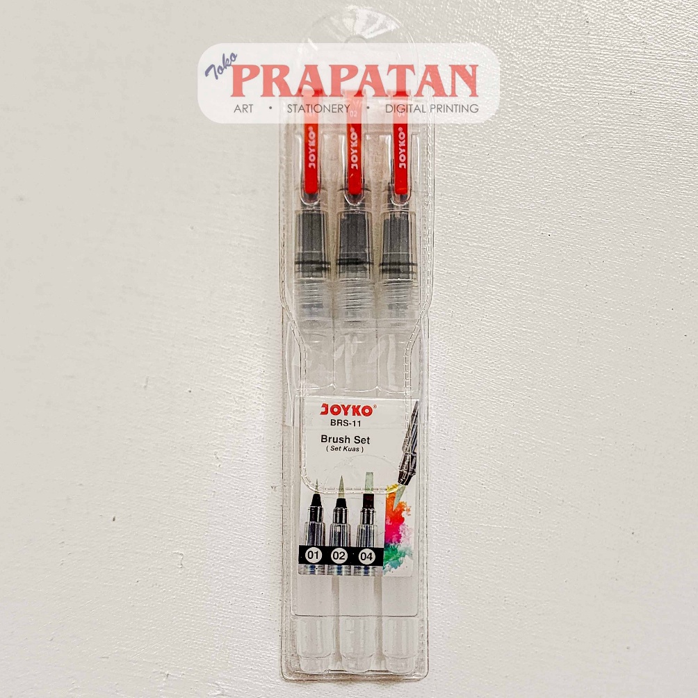 

Kuas Watercolor Joyko BRS11 Set 3pcs Watercolor Brush ART V8C5