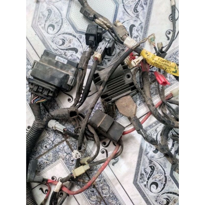 kabel body R15 v3 full set+ECU+kiprok+kebel body full original copotan motor normal no minus kode BK