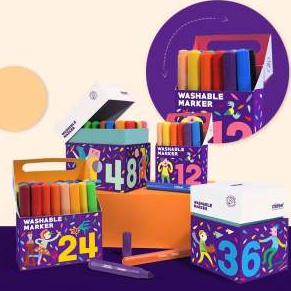 

Mideer Washable Marker isi 12 Mainan Edukasi Anak MD469 ART W8K6