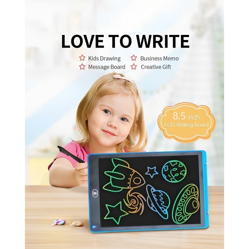 

IPAD Cartoon LCD Drawing Board Mainan Papan Tulis Anak Bisa Dihapus ART H2M5