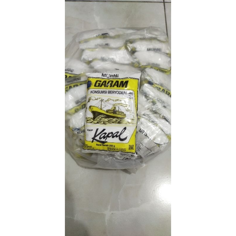 

garam cap kapal 250 gram