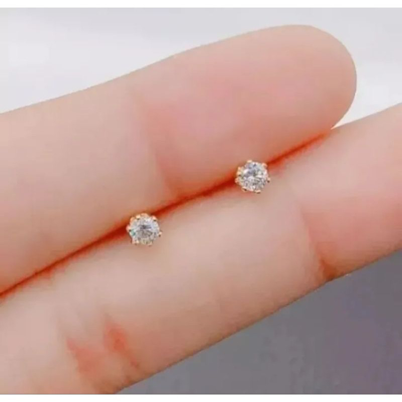 Anting tusuk bayi newborn emas asli / giwang bayi