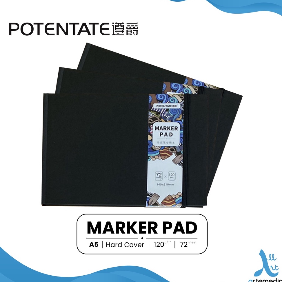 

Buku Sketsa Potentate Marker Pad A5 Hard Cover Sketchbook ART F3V1