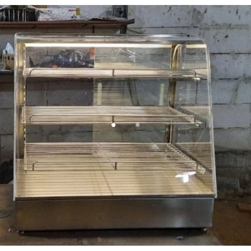 Etalase chicken display stainless  / food warmer stainless / showcase warmer stainless